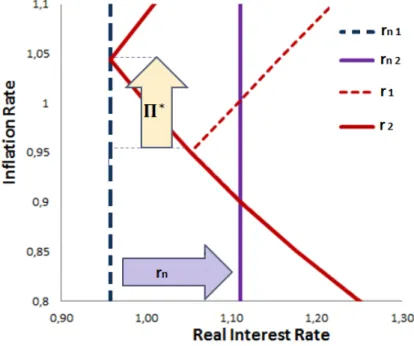 Figure 1.2: Allowing a First Best Solution with Fiscal and Monetary Policy