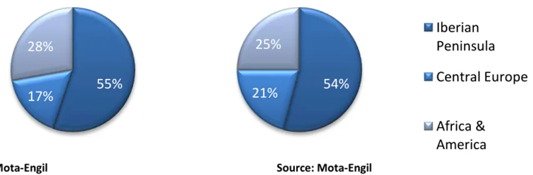 Figure 23: Turnover by Geographic Segment in 2009   Figure 24: Expected Turnover by Geographic Segment in 2013 