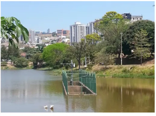 Figura 35: Vertedor do canal subterrâneo no reservatório Santa Lúcia