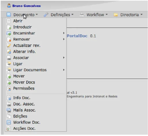 Figura 2.4 - Menu Documento 