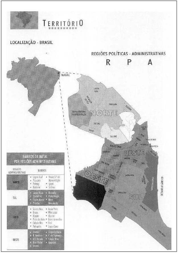 Figura 3-1 - Regiões Político-Administrativas do Município do Natal (RPA) 