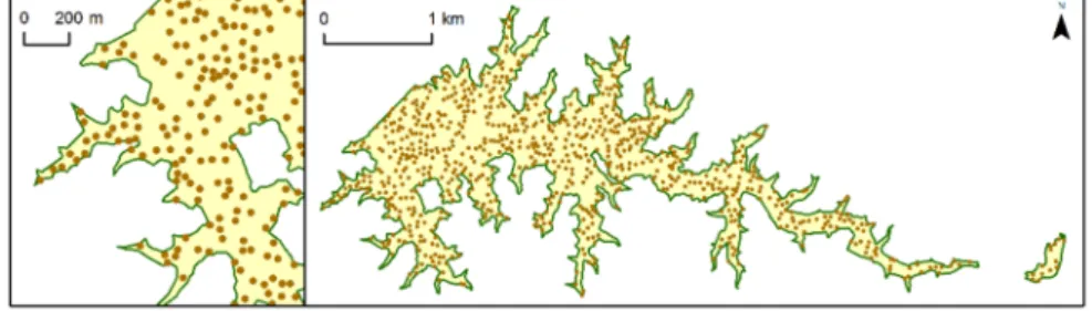Figure 3. Example of random points distribution. 