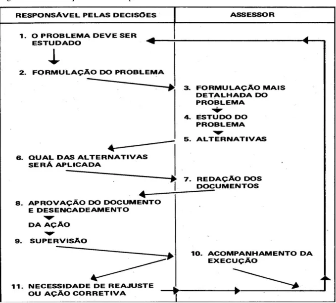 Figura 7 – Visão Esquemática do Papel da Assessoria no Processo Decisório 
