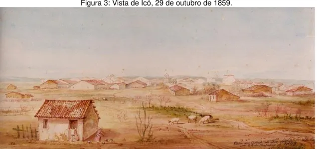 Figura 3: Vista de Icó, 29 de outubro de 1859.  