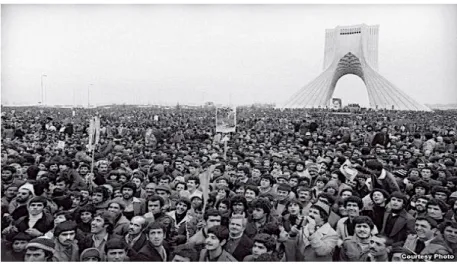 Figure 4 - Azadi Square during the Islamic Revolution of 1978.  