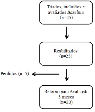 Figura 6- Fluxograma de participação dos pacientes reabilitados com próteses totais duplas 