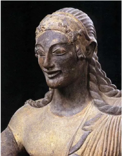 Figura 28: “Appolon de Véies”, época etrusca, fim do século VI antes Jesus Cristo, Museu Nacional  Etrusco de la Villa Giulia, Roma