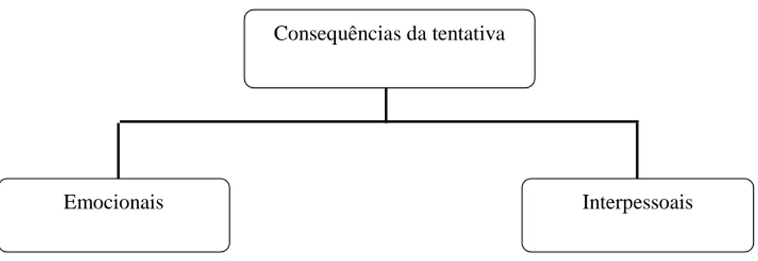 Figura 3. Síntese das subcategorias da categoria “Consequências da tentativa” 