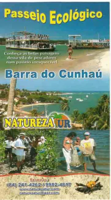 FIGURA 3  – Panfleto promocional da Natureza Tur. Fonte: NaturezaTur. 