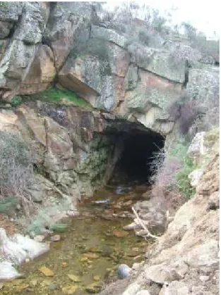 Figure 9. Upstream section of the spillway. 