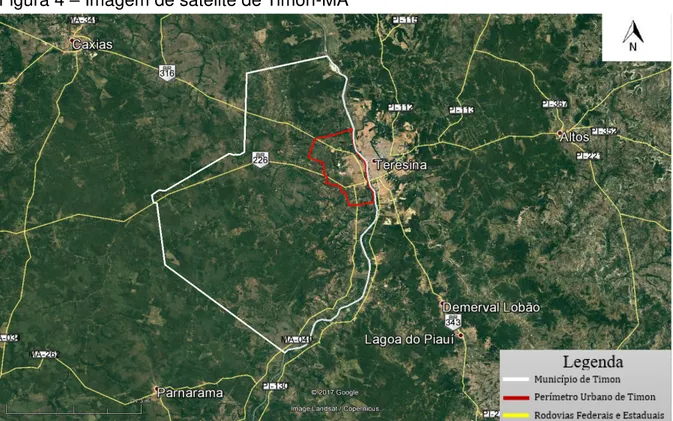 Figura 4  –  Imagem de satélite de Timon-MA 