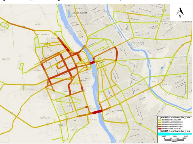 Figura 8  –  Mapa de Carregamento da Rede de Transporte Individual 