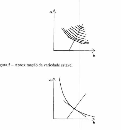 Figura 4 - Iteração para trás de uma curva transversal a um ramo da variedade instável mlkjihgfedcbaZYXWVUTSRQPONMLKJIHGFEDCBA