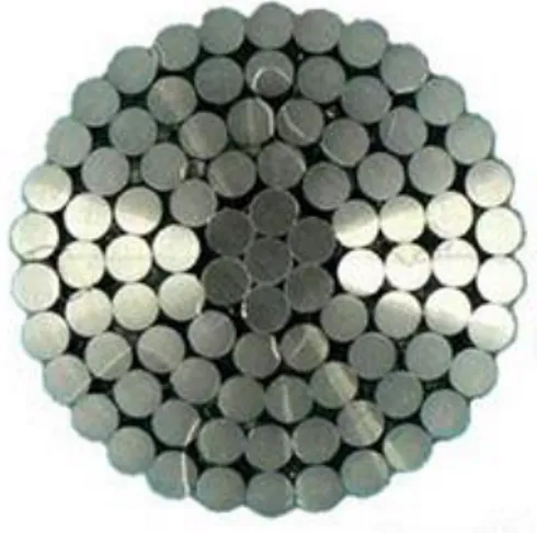 Figura 2.4 - Cabo de alumínio com alma de aço do tipo ACSR 