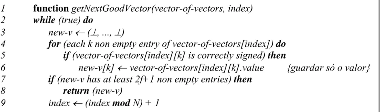 Figura 3 : Selecção do vector a ser proposto 