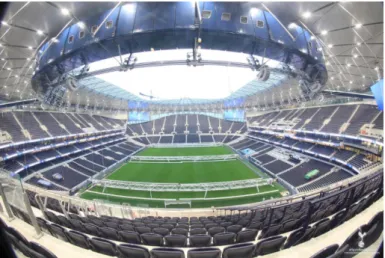 Figura 6 – No interior do novo estádio do Tottenham Hotspur (“Tottenham Stadium”, 2019)