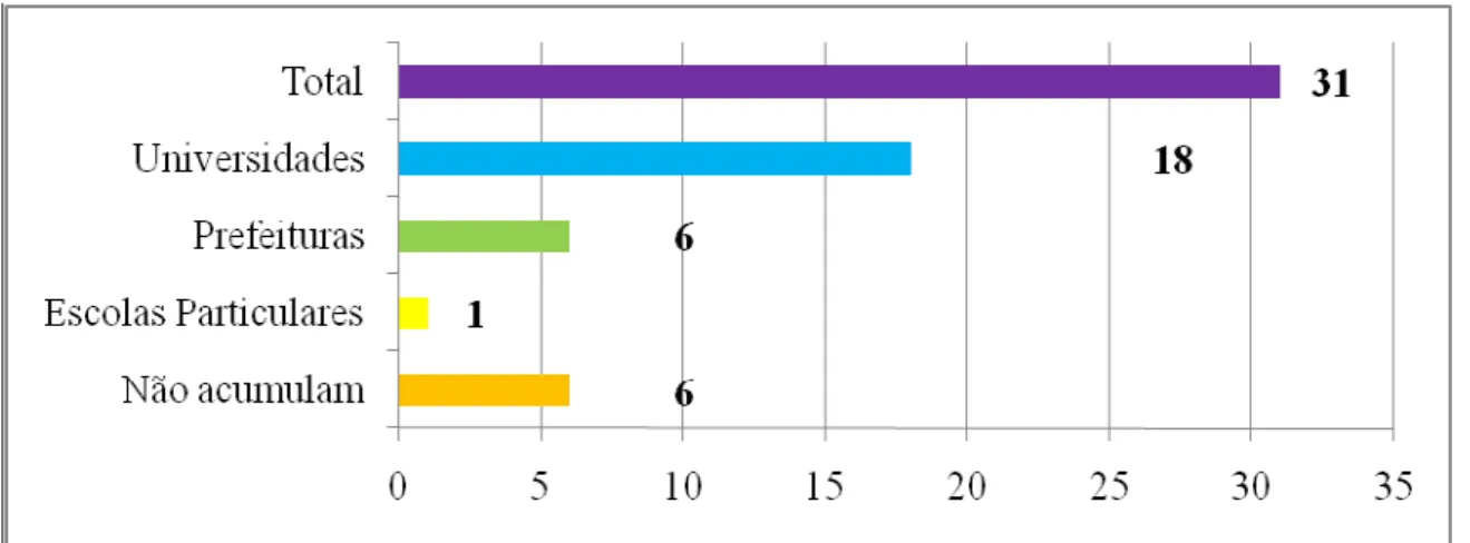 Figura 2.9 – Acúmulo de cargos. 