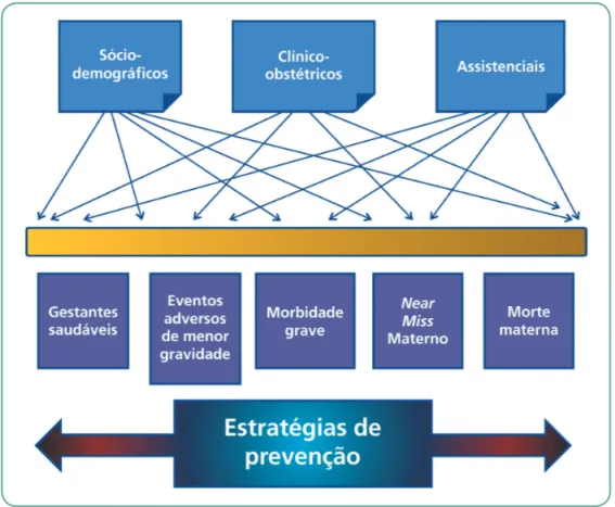 Figura 1 – Fatores de risco relacionados ao continuum da saúde materna