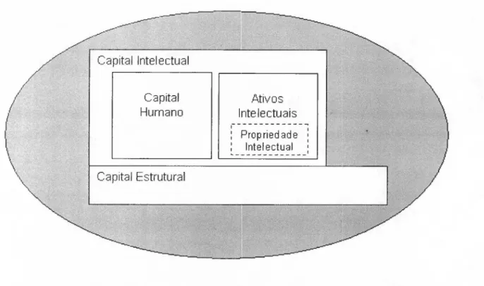 Figura 2. O capital intelectual da organização. (Adaptado de Sullivan, 1998, p.6.)