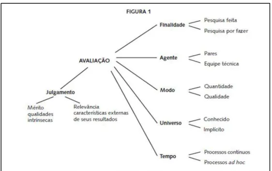 Figura 1 - Processos avaliativos em C&amp;T 