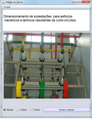 Figura 4.3- Escolha de condutor na interface 