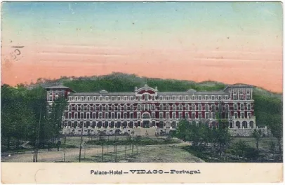 Figura 8 – Postal antigo do Vidago Palace Hotel  Fonte – http://www.blocoderotaspt.wordpress.com 