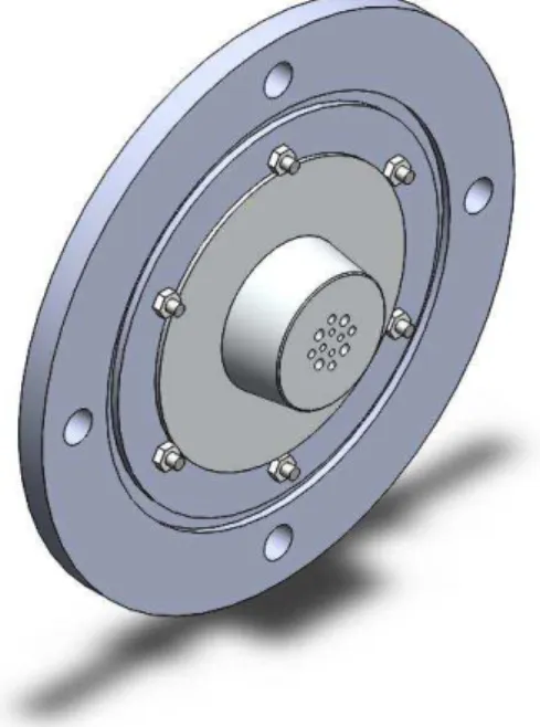 Figura 3.10  – Desenho em CAD da válvula protótipo para teste estático. 