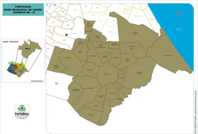 Figura 5 – Mapa do município de Fortaleza-CE 