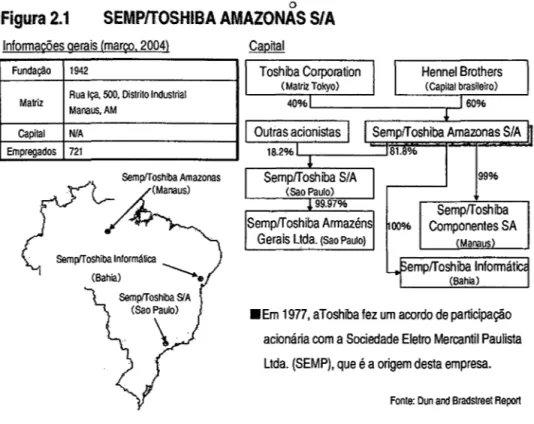 Figura 2.1  SEMPlfOSHIBA AMAZONAS S/ A 