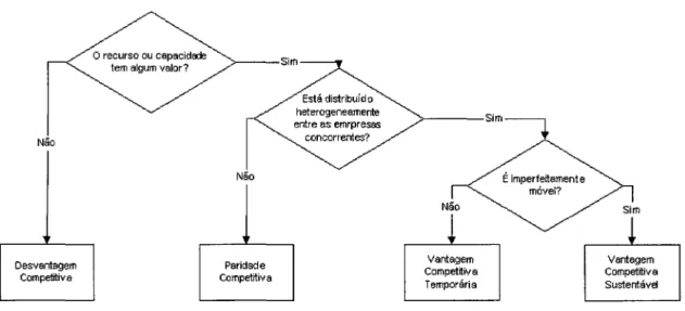 Figura 4.1 - Modelo de Vantagem Competitiva Baseada em Recursos 