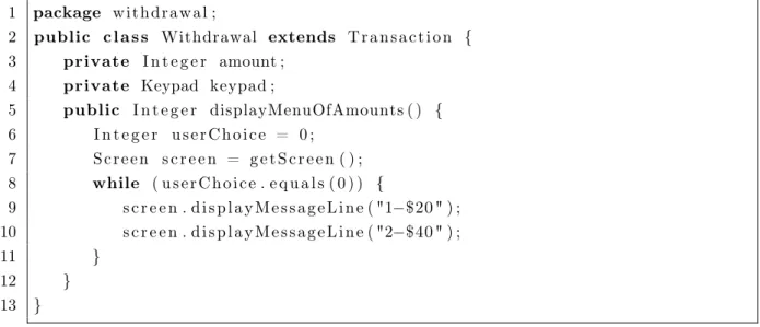 Figura 2.6. Trecho de código de uma Feature Structure Tree.