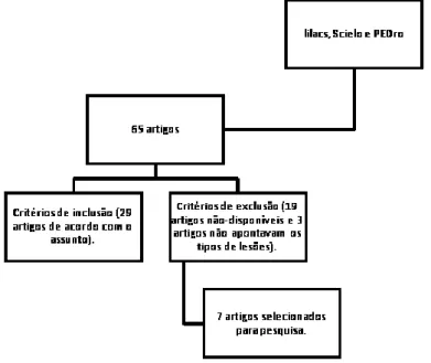 Figura 1 - Fluxograma do processo de inclusão dos artigos na revisão bibliográfica. 