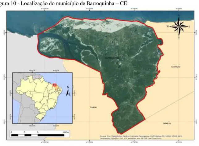 Figura 10 - Localização do município de Barroquinha  –  CE 