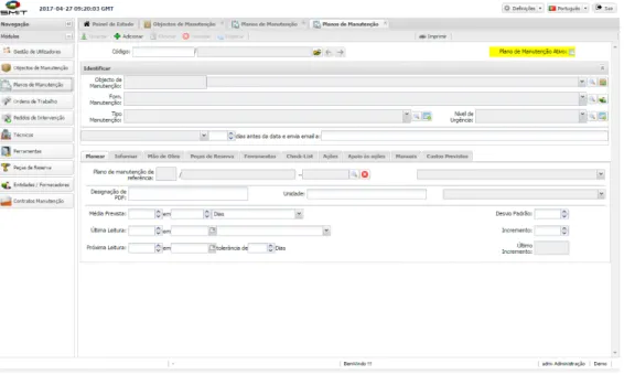 Figura 13 - Módulo Planos de Manutenção SMIT 
