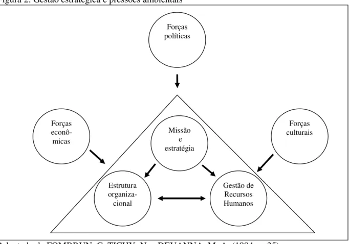 Figura 2: Gestão estratégica e pressões ambientais 