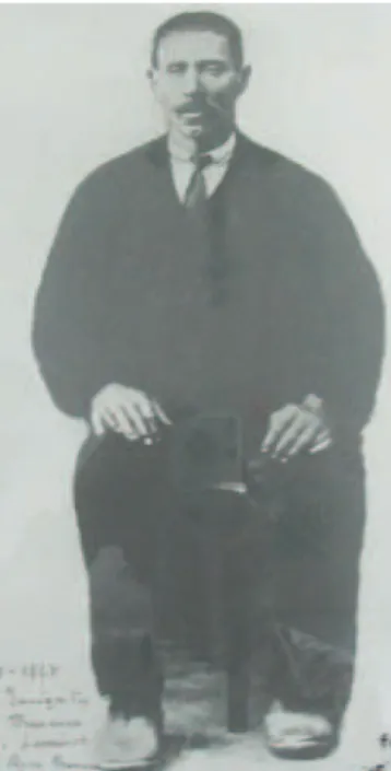 Fig. 1 - Manuel Francisco de Oliveira, o sonhador. Fotografia ainda hoje conservada na  sacris-tia da capela da Abelheira.