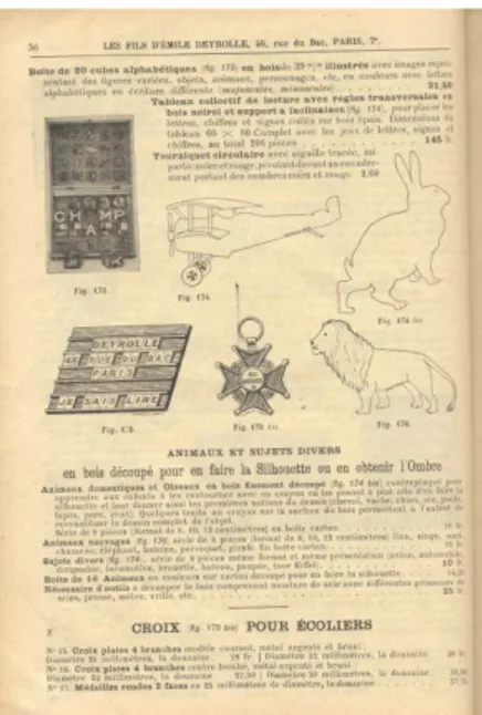 Figura 5. Catálogo da empresa Les Fils D’ Émile Deyrolle, anos 20 ou 30. Fonte: 
