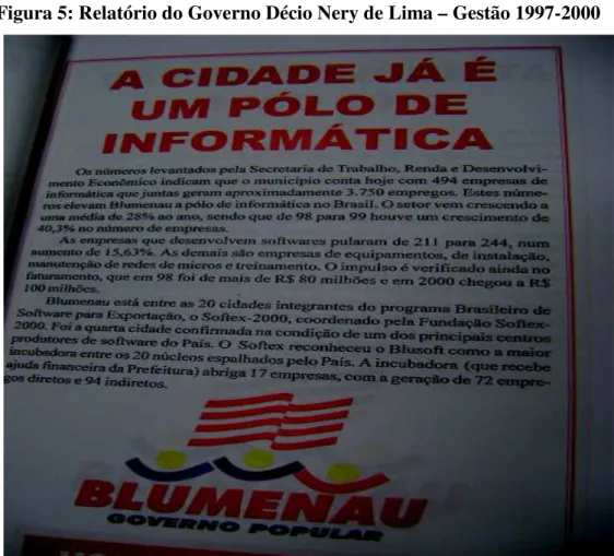 Figura 5: Relatório do Governo Décio Nery de Lima – Gestão 1997-2000 