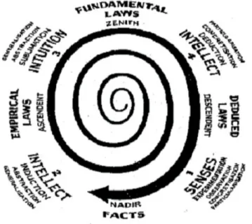 FIGURA 4 - Espiral do Universo do Conhecimento    Fonte: Ranganathan. Prolegomena, apud CAMPOS e GOMES, 2003, p.155 