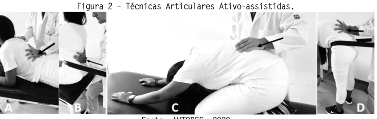 Figura 1G. Paciente em decúbito dorsal, seus membros inferiores ficam apoiados sobre a coxa direita  da terapeuta