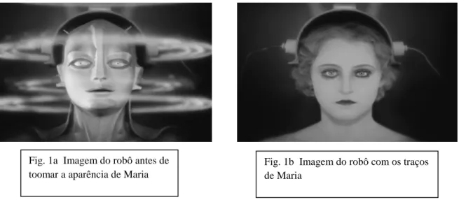 Fig. 1a  Imagem do robô antes de  toomar a aparência de Maria
