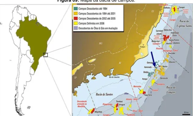 Figura 09: Mapa da bacia de campos. 
