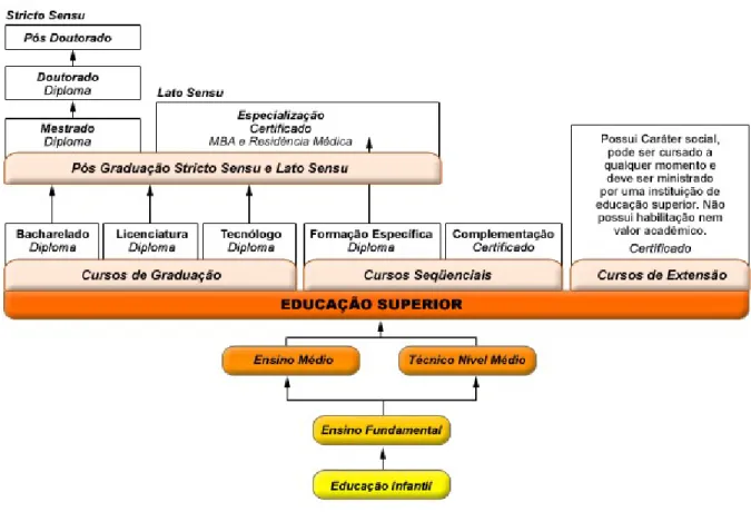 Figura 1.1 - Organograma da Formação no Ensino Superior  