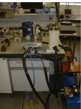 Figura  3  -  Fotografia  da  instalação  experimental  utilizada  nos  ensaios  de  nanofiltração  e  osmose  inversa
