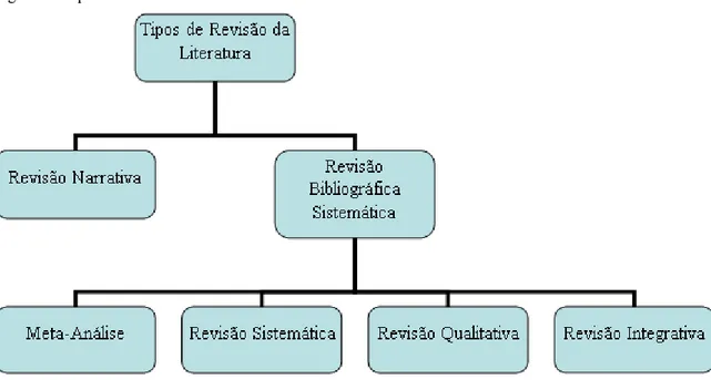 Figura 1 - Tipos de revisão da literatura. 