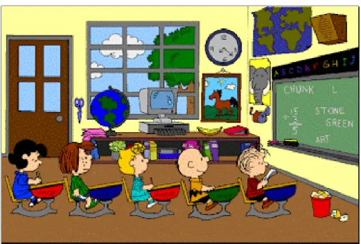 Figura 2 - Representação de sala de aula do desenho animado Snoopy 