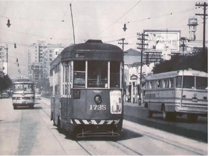 Figura 5 – Bondes e ônibus, São Paulo - 1968 