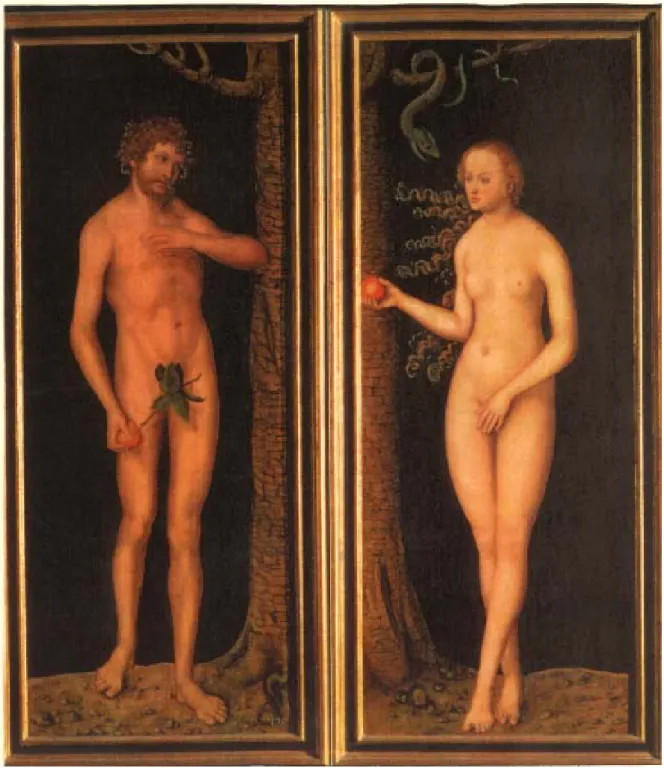 Figura 4: The Fall (Adam and Eve), Lucas Cranach, the Elder. 