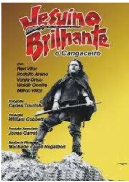 Figura 01 - Cartaz do filme Jesuíno Brilhante - O Cangaceiro,  de 1972.   