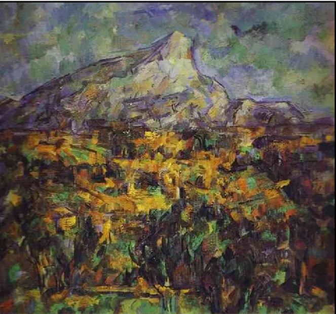 Fig. 2.4. Cézanne. Landscape at Aix (Mount Sainte-Victoire). 1905. Óleo sobre tela. Museu de  Belas Artes de Pushkin